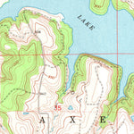 United States Geological Survey Bluestem Lake, OK (1973, 24000-Scale) digital map