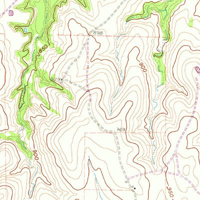 United States Geological Survey Bluett, TX (1960, 24000-Scale) digital map