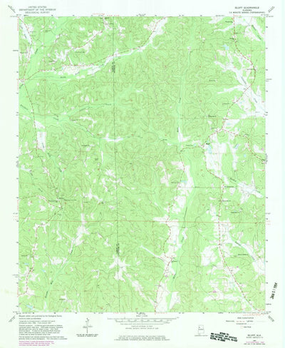 United States Geological Survey Bluff, AL (1967, 24000-Scale) digital map