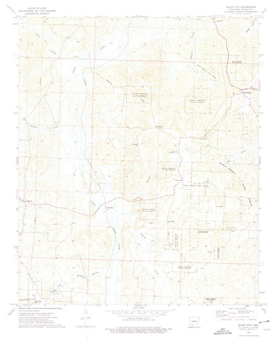 United States Geological Survey Bluff City, AR (1973, 24000-Scale) digital map