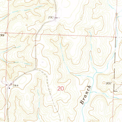 United States Geological Survey Bluff City, AR (1973, 24000-Scale) digital map