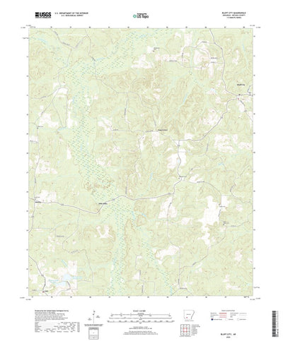 United States Geological Survey Bluff City, AR (2020, 24000-Scale) digital map