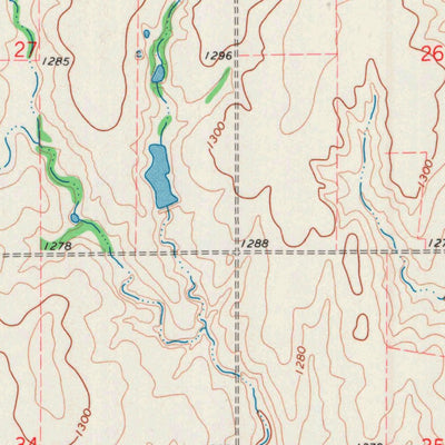 United States Geological Survey Bluff City NW, KS (1971, 24000-Scale) digital map