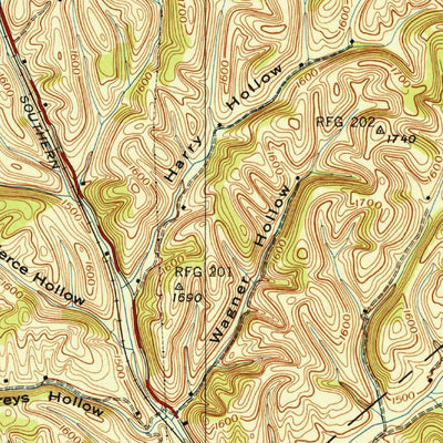 United States Geological Survey Bluff City, TN (1939, 24000-Scale) digital map