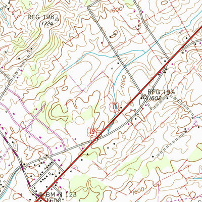 United States Geological Survey Bluff City, TN (1959, 24000-Scale) digital map