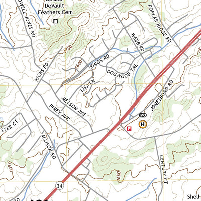 United States Geological Survey Bluff City, TN (2022, 24000-Scale) digital map