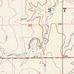 United States Geological Survey Bluff City West, KS (1971, 24000-Scale) digital map