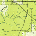United States Geological Survey Bluff Creek, LA (1949, 31680-Scale) digital map