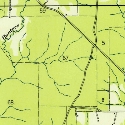 United States Geological Survey Bluff Creek, LA (1949, 31680-Scale) digital map