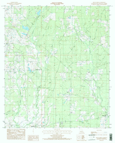 United States Geological Survey Bluff Creek, LA (1984, 24000-Scale) digital map