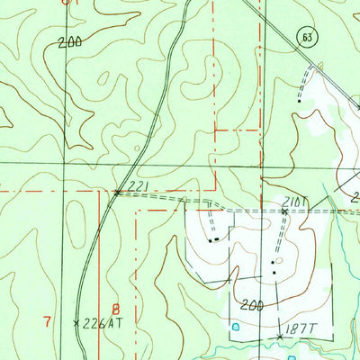 United States Geological Survey Bluff Creek, LA (1984, 24000-Scale) digital map
