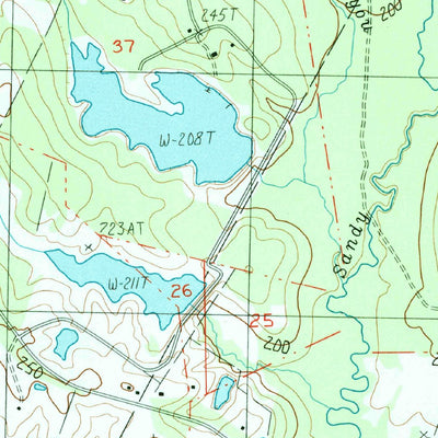 United States Geological Survey Bluff Creek, LA (1984, 24000-Scale) digital map