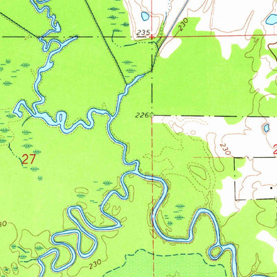 United States Geological Survey Bluff Lake, MS (1965, 24000-Scale) digital map