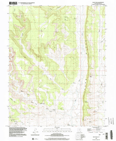 United States Geological Survey Bluff NW, UT (1996, 24000-Scale) digital map