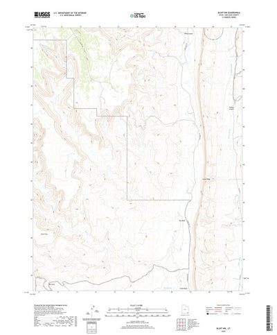 United States Geological Survey Bluff NW, UT (2020, 24000-Scale) digital map