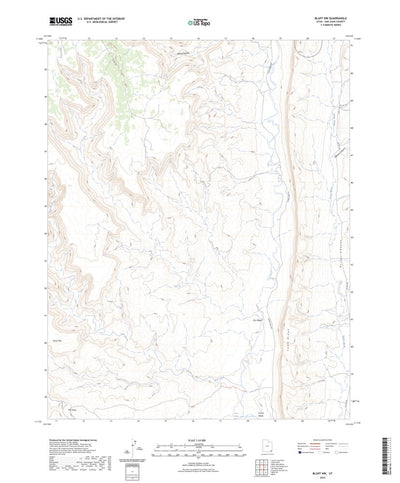 United States Geological Survey Bluff NW, UT (2023, 24000-Scale) digital map