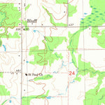 United States Geological Survey Bluff, OK-TX (1980, 24000-Scale) digital map
