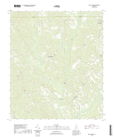 United States Geological Survey Bluff Springs, AL (2020, 24000-Scale) digital map