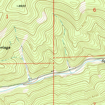United States Geological Survey Bluff Springs, NM (1974, 24000-Scale) digital map