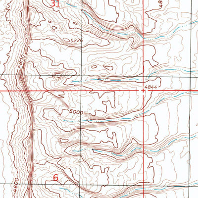 United States Geological Survey Bluff SW, UT (1997, 24000-Scale) digital map