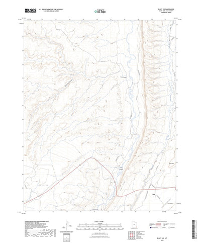 United States Geological Survey Bluff SW, UT (2023, 24000-Scale) digital map