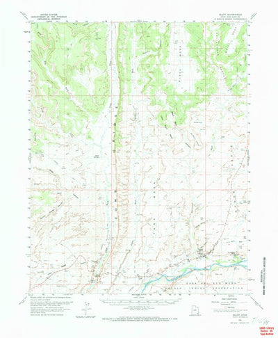 United States Geological Survey Bluff, UT (1962, 62500-Scale) digital map