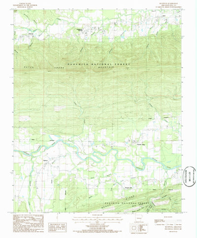 United States Geological Survey Bluffton, AR (1985, 24000-Scale) digital map
