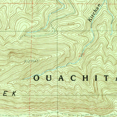 United States Geological Survey Bluffton, AR (1985, 24000-Scale) digital map
