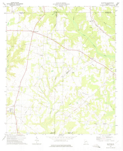 United States Geological Survey Bluffton, GA (1973, 24000-Scale) digital map