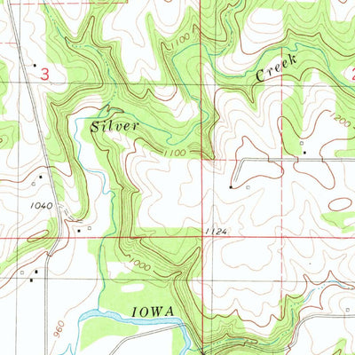 United States Geological Survey Bluffton, IA (1981, 24000-Scale) digital map