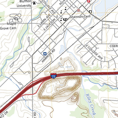 United States Geological Survey Bluffton, OH (2023, 24000-Scale) digital map