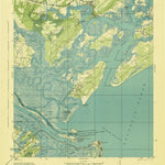 United States Geological Survey Bluffton, SC-GA (1945, 62500-Scale) digital map