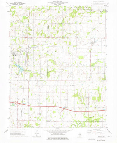 United States Geological Survey Bluford, IL (1973, 24000-Scale) digital map