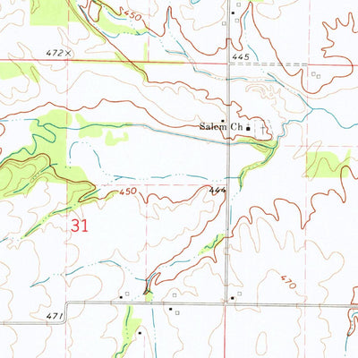 United States Geological Survey Bluford, IL (1973, 24000-Scale) digital map