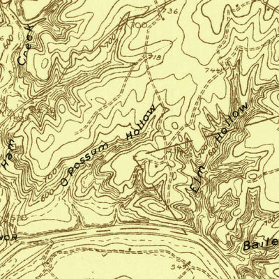 United States Geological Survey Blum, TX (1924, 48000-Scale) digital map