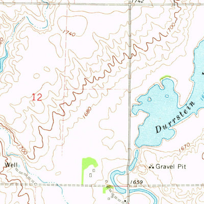 United States Geological Survey Blunt NE, SD (1967, 24000-Scale) digital map