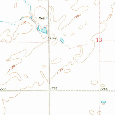 United States Geological Survey Blunt NW, SD (1967, 24000-Scale) digital map
