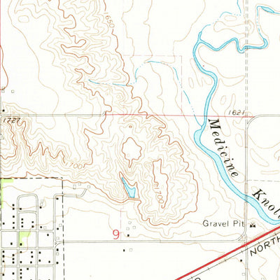 United States Geological Survey Blunt, SD (1967, 24000-Scale) digital map