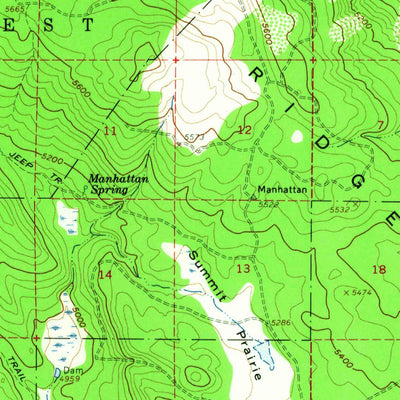 United States Geological Survey Bly, OR (1960, 62500-Scale) digital map