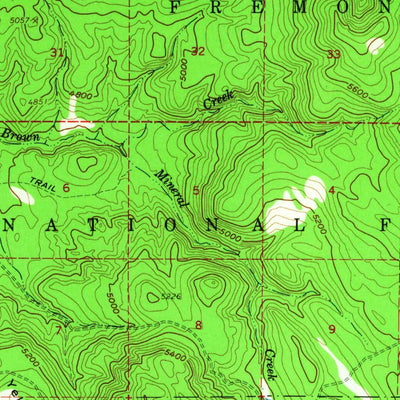 United States Geological Survey Bly, OR (1960, 62500-Scale) digital map