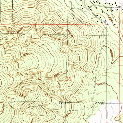 United States Geological Survey Bly, OR (1988, 24000-Scale) digital map