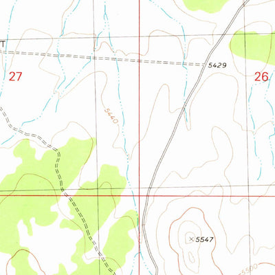 United States Geological Survey Blye Canyon NE, AZ (1980, 24000-Scale) digital map