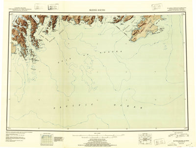 United States Geological Survey Blying Sound, AK (1946, 250000-Scale) digital map