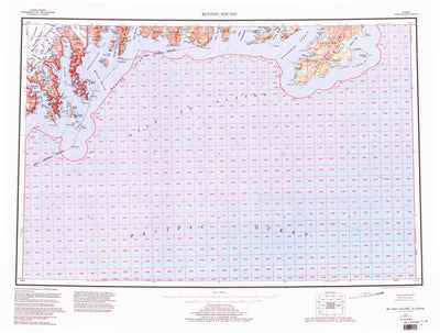 United States Geological Survey Blying Sound, AK (1953, 250000-Scale) digital map