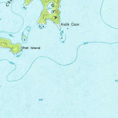 United States Geological Survey Blying Sound C-7, AK (1952, 63360-Scale) digital map