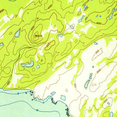 United States Geological Survey Blying Sound D-1 And D-2, AK (1953, 63360-Scale) digital map