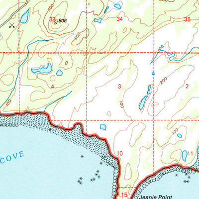 United States Geological Survey Blying Sound D-1 And D-2, AK (1995, 63360-Scale) digital map