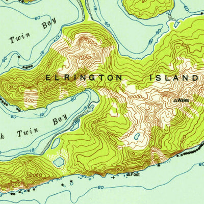 United States Geological Survey Blying Sound D-4, AK (1952, 63360-Scale) digital map