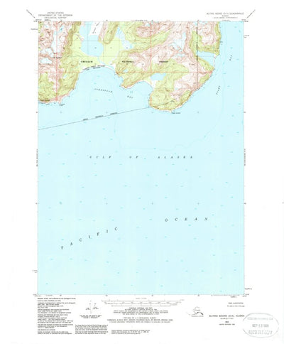 United States Geological Survey Blying Sound D-5, AK (1950, 63360-Scale) digital map