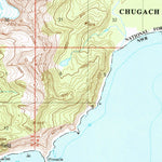 United States Geological Survey Blying Sound D-5, AK (1950, 63360-Scale) digital map